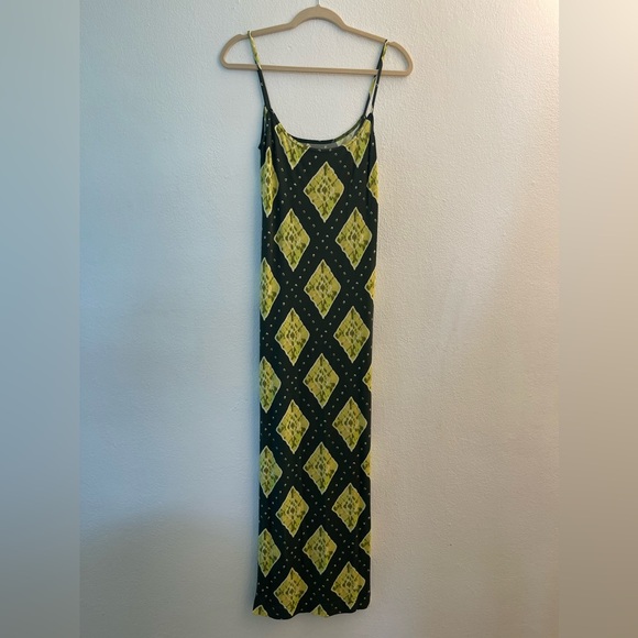 MARC JACOBS
Small Redux Grunge Ikat Jersey Slip Dress In Green Multi - Picture 2 of 10